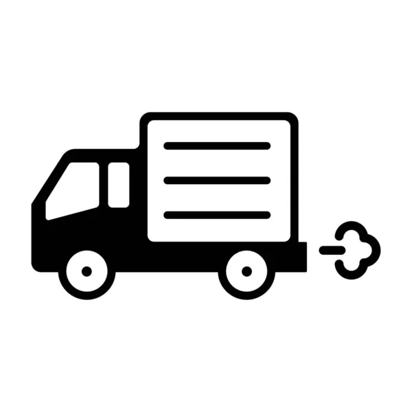 Ícone Caminhão Entrega Transporte Transporte — Vetor de Stock