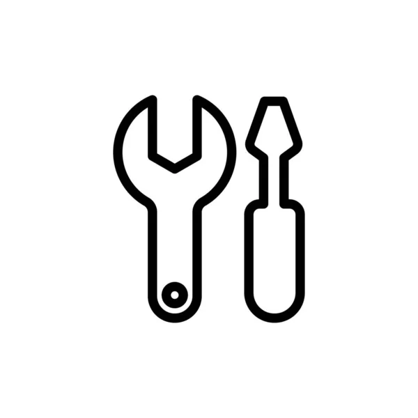 Wrench Screw Driver Icon — Stock Vector