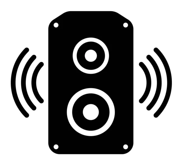 音频扬声器平面矢量图标 — 图库矢量图片