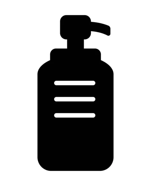 Liquid Soap Lotion Cream Shampoo Flat Vector Icon — Stock Vector