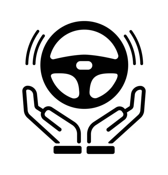Samojezdny Bez Kierowcy Automatyczna Ikona Wektora Jazdy Ilustracja — Wektor stockowy