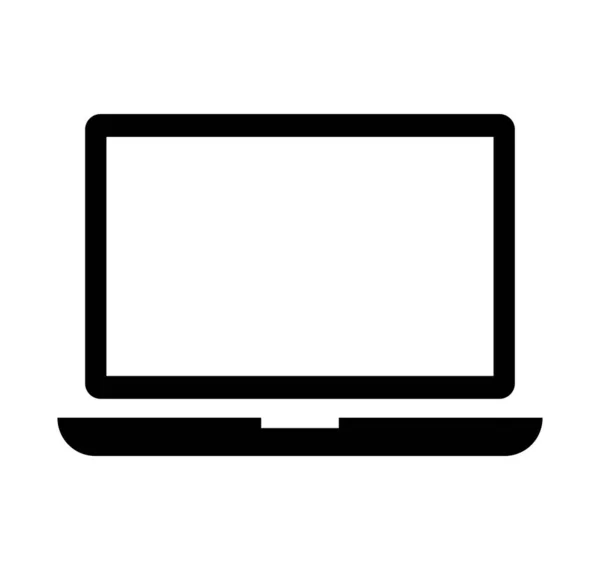 Laptop Notebook Monitor Vector Icon Illustration — Stock Vector