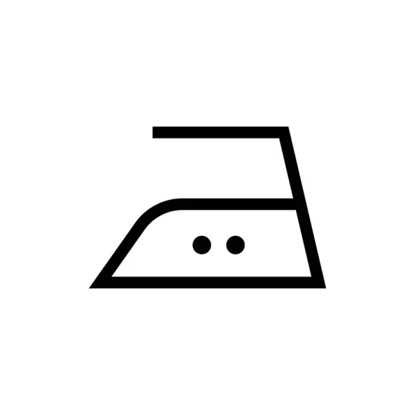 Laundry Symbol Icon Iron Medium — Stock Vector