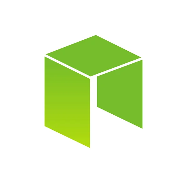 Icono Del Logotipo Neo Neo Criptomoneda Altcoin — Vector de stock