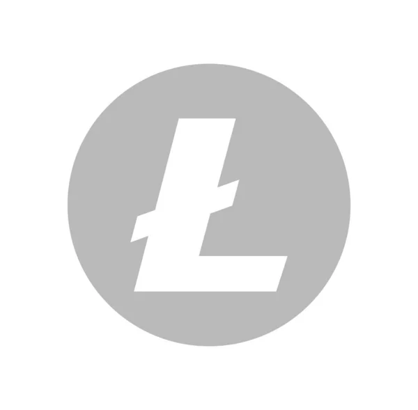 Icono Color Criptomoneda Litecoin Ltc — Vector de stock