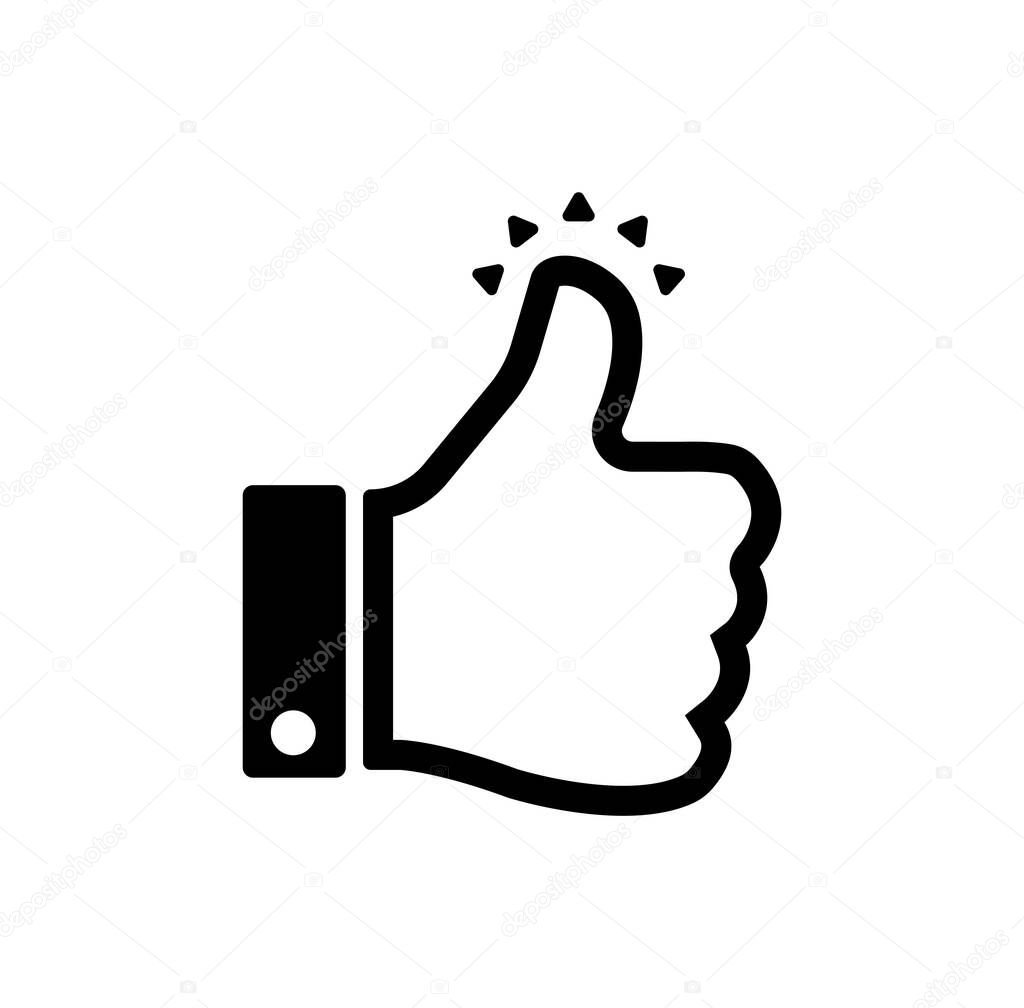 thumbs up icon (like , good etc.)