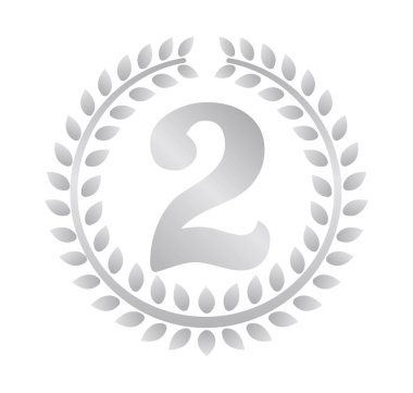 Çelenk çerçeve sıralama çizimi. İkinci (gümüş) .