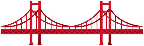Seamless bridge vector illustration