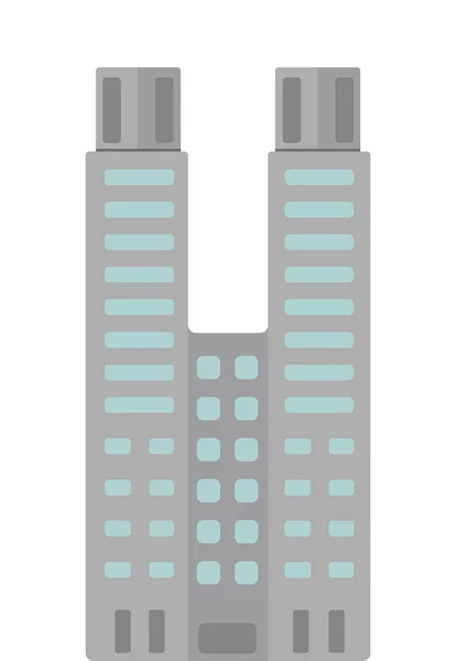 Tokyo Landmark Building Flat Vector Illustration Tokyo Metropolitan Government — стоковий вектор