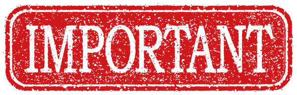 business stamp vector illustration / IMPORTANT