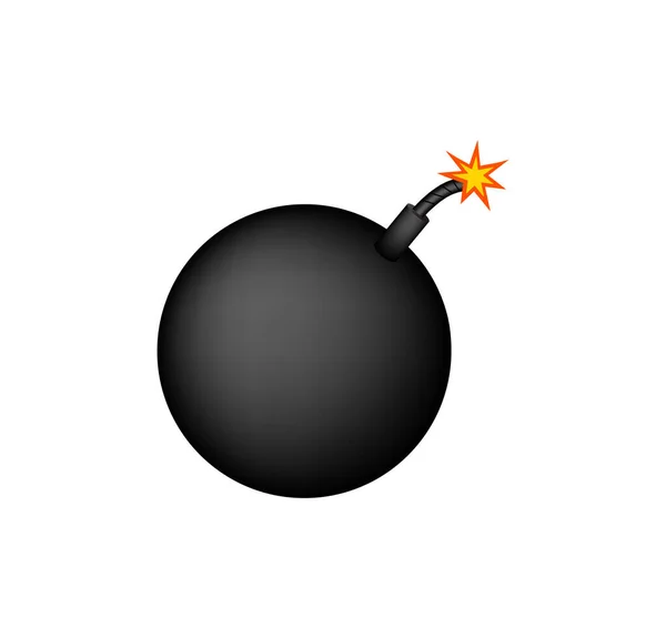 Jednoduchá Ilustrace Vektoru Bomby — Stockový vektor