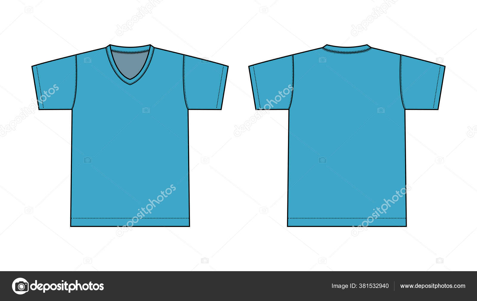 Download Neck Shirt Template Illustration Vector Image By C Barks Vector Stock 381532940