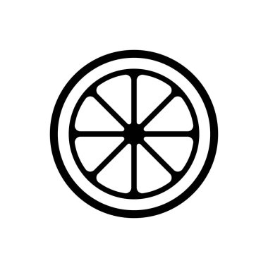 dilimlenmiş turuncu renk çizimi