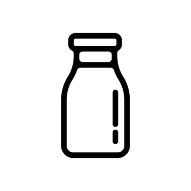 süt şişesi vektör simgesi