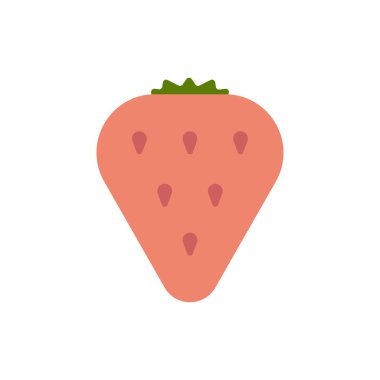 Çilek vektör renk çizimi