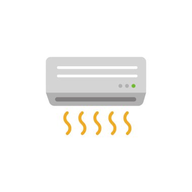 AC (klima) vektör simgesi çizimi / bozuk, yeterince serin değil.