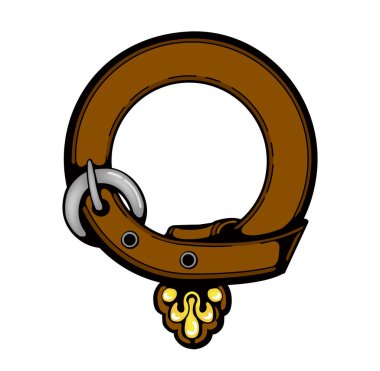 Vintage halka çizimi (boş / tasarım alanı )