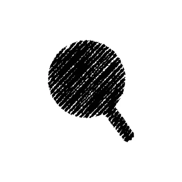 Forme Craie Loupe Zoom — Image vectorielle