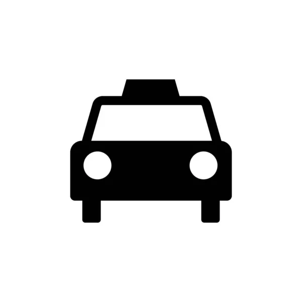 Εικονίδιο Ταξί Σύμβολο Πληροφόρησης Του Κοινού — Διανυσματικό Αρχείο