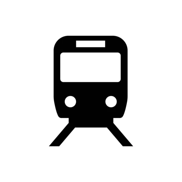 Tren Icono Ferroviario Símbolo Información Pública — Archivo Imágenes Vectoriales