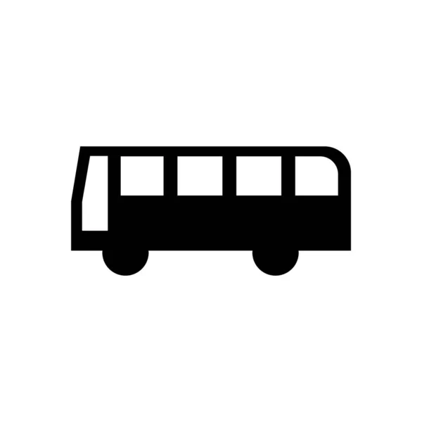 Bus Icono Parada Autobús Símbolo Información Pública — Archivo Imágenes Vectoriales