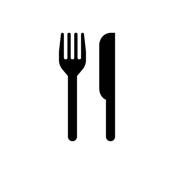 Knife Fork Restaurant Dinner Icon Public Information Symbol — Stock Vector