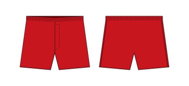 Erkek boksörleri (boxer şortlar, şablon çizimleri)