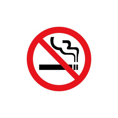 Yasak işareti (pictogram) / Sigara içilmez