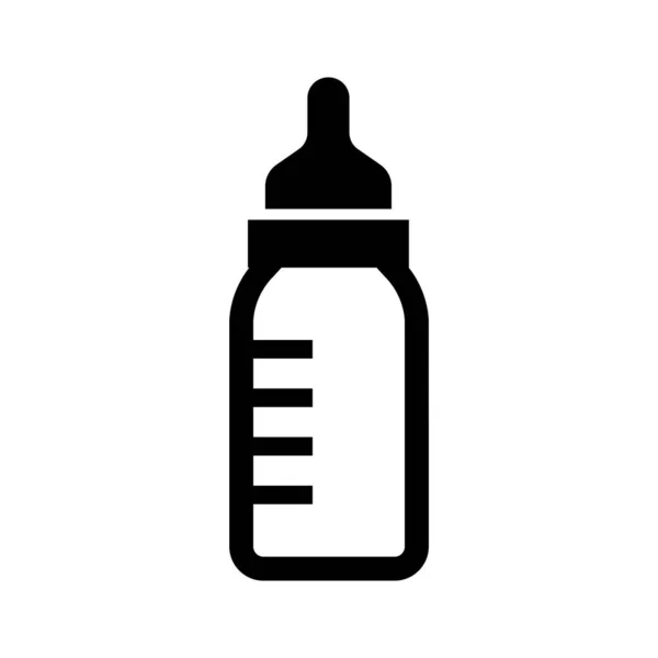 Milk Bottle Icon Baby Newborn — Stock Vector