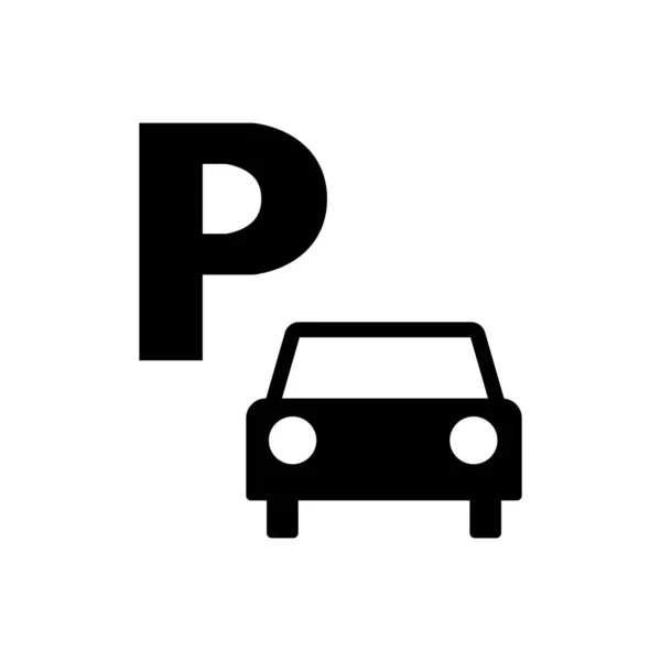 Icona Del Parcheggio Simbolo Informazione Del Pubblico — Vettoriale Stock