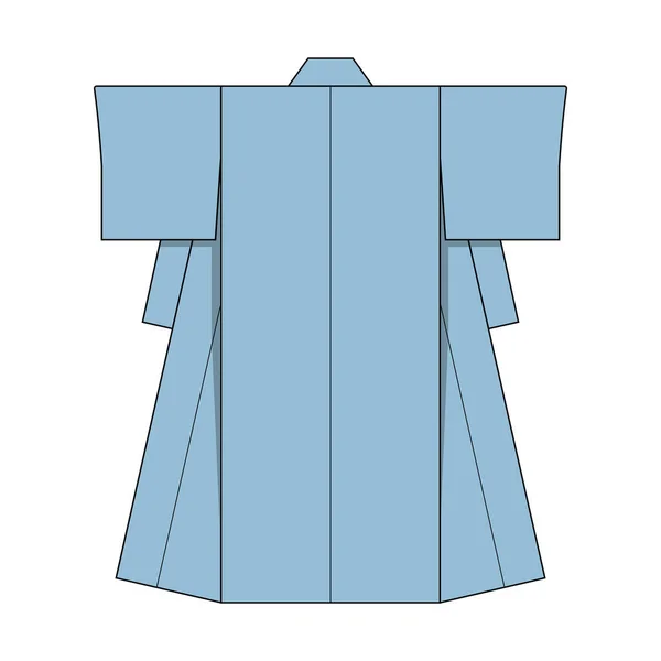 Japon Kimono Şablon Örnekleme Seti — Stok Vektör