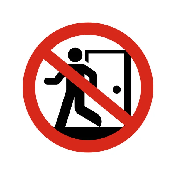 禁止令图标说明 禁止外出 禁止外出 — 图库矢量图片