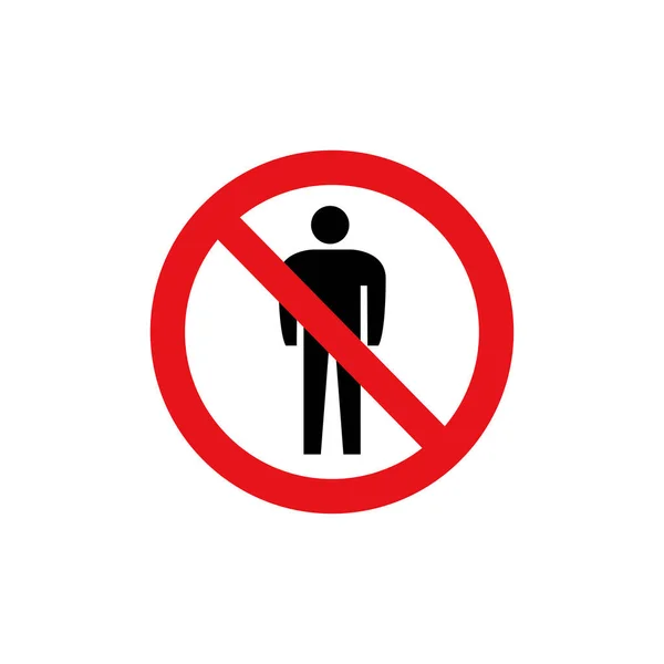 Prohibition Sign Pictogram Admittance — ストックベクタ