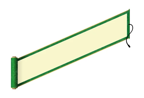 Japanische Traditionelle Blätterpapier Vektorillustration Grün — Stockvektor