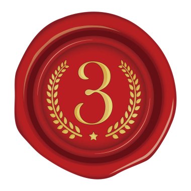 Mühürleme mumu, mühür illüstrasyon / numara, sıralama (üçüncü sırada))