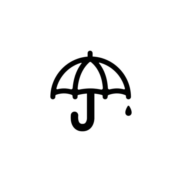 Weather Icon Vector Illustration Rain Rainy Day — Stock Vector