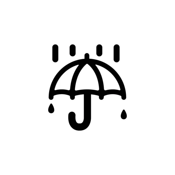 Weather Icon Hard Rain Heavy Rain — Stock Vector