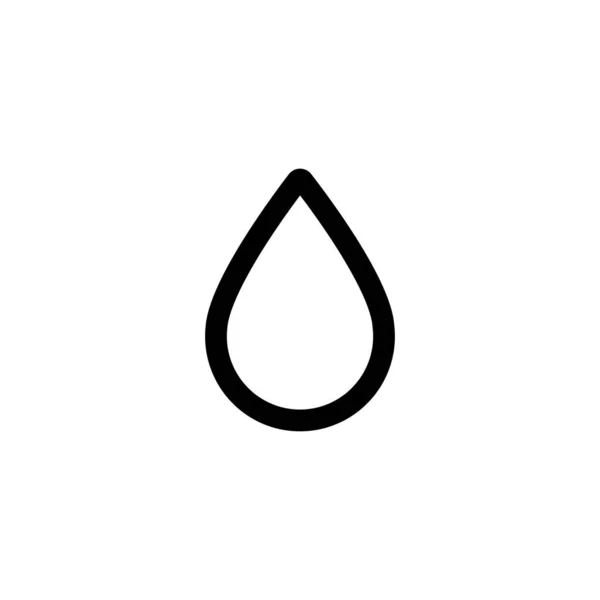 Ikona Počasí Vlhkost Kapky Vody — Stockový vektor