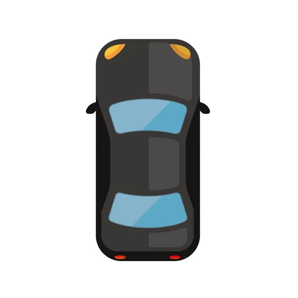 Auto Weergave Van Boven Vector Plat Pictogram — Stockvector