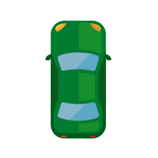 Car View Vector Flat Icon — Stock Vector