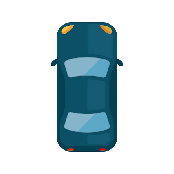 Car View Vector Flat Icon — Stock Vector