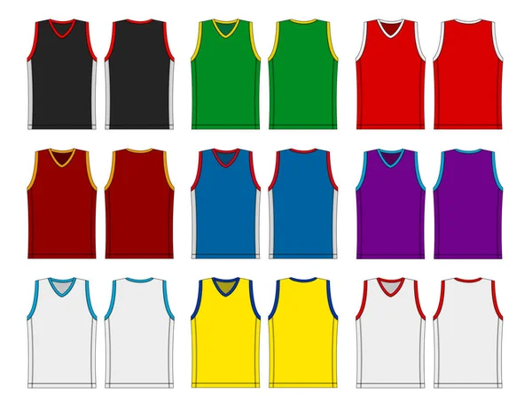 Plantilla Uniforme Camiseta Baloncesto Ilustración — Archivo Imágenes Vectoriales