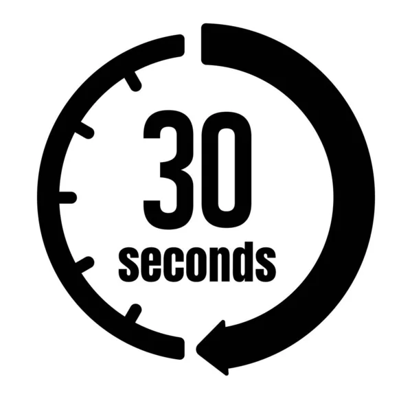 Clock Timer Time Passage Icon Seconds — стоковый вектор