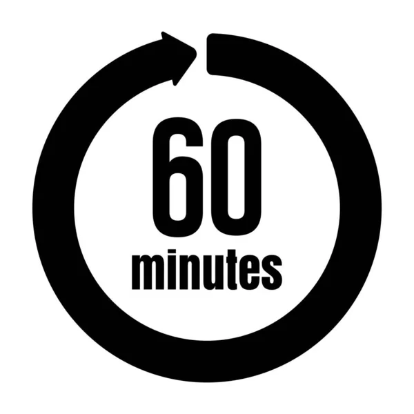 Clock Timer Time Passage Icon Minutes — стоковый вектор