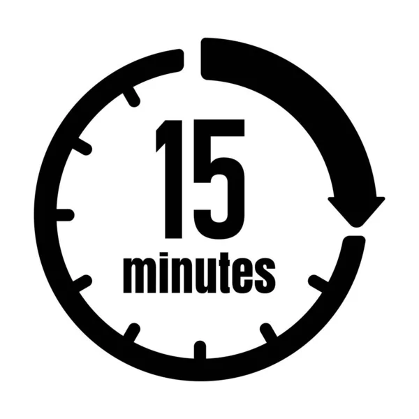 Horloge Minuterie Passage Temps Icône Minutes — Image vectorielle