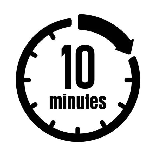 Horloge Minuterie Passage Temps Icône Minutes — Image vectorielle