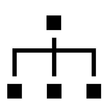 İnce çizgi keskinliği olan vektör simgesi / ekip, organizasyon