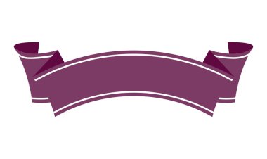 kurdele pankartı düz vektör illüstrasyonuName