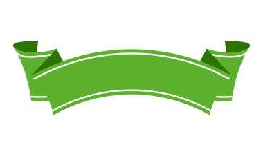 kurdele pankartı düz vektör illüstrasyonuName