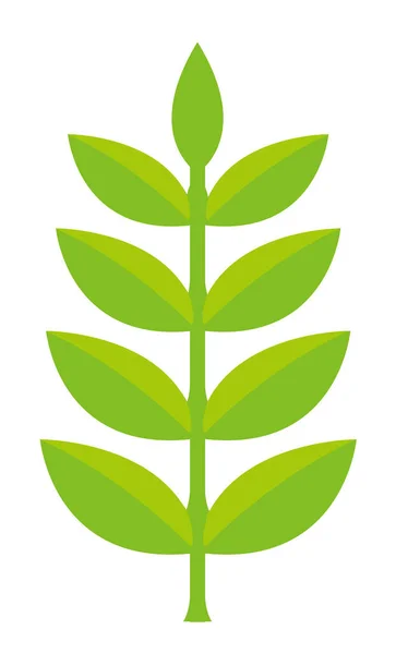 Dibujos Animados Verde Planta Vector Plano Ilustración — Vector de stock